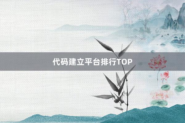 代码建立平台排行TOP